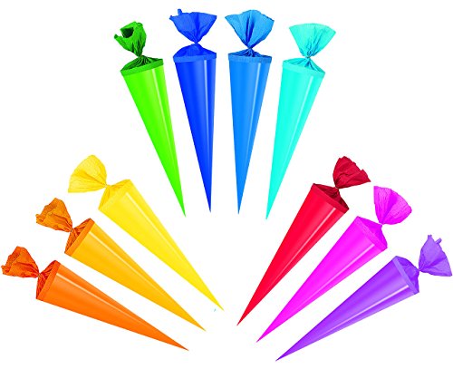 alles-meine.de GmbH 1 Stück: Schultüte - einfarbig - FARBMISCHUNG - 35 cm - Zuckertüte/Bastelschultüte - Rohling zum Basteln, Dekorieren - Bemalen und Bekleben Bastelschultüte alles-meine.de GmbH 1 Stück: Schultüte - einfarbig - FARBMISCHUNG - 35 cm - Zuckertüte/Bastelschultüte - Rohling zum Basteln, Dekorieren - Bemalen und Bekleben Bastelschultüte von alles-meine.de GmbH