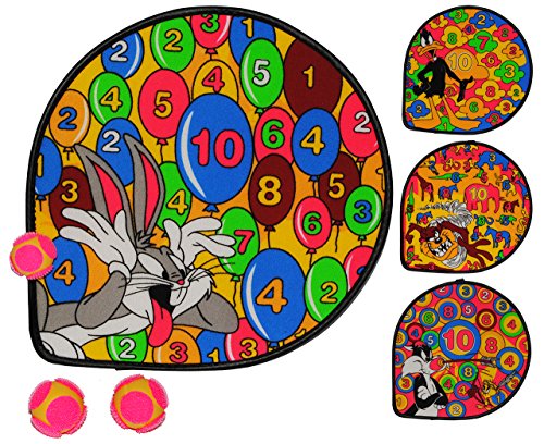 alles-meine.de GmbH 10 Set´s: Dart Spiel - 10 Dartscheiben incl. 30 Klettbälle - Looney Tunes - Wurfspiel für Kinder & Erwachsene - OHNE Spitze - drinnen und draußen Spiel Da.. von alles-meine.de GmbH