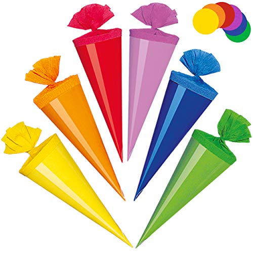 alles-meine.de GmbH 10 Stück kleine Schultüten - 12 cm - bunter Farb-Mix - Zuckertüten - rund - Dekoschultüte - Deko - Schultütenbaum Zuckertütenbaum - Jungen Mädchen - einfarb.. alles-meine.de GmbH 10 Stück kleine Schultüten - 12 cm - bunter Farb-Mix - Zuckertüten - rund - Dekoschultüte - Deko - Schultütenbaum Zuckertütenbaum - Jungen Mädchen - einfarb.. von alles-meine.de GmbH