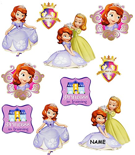 alles-meine.de GmbH 10 TLG. Set Wandtattoo/Sticker - Sofia - auf einmal Prinzessin - incl. Name - Wandsticker - Aufkleber für Kinderzimmer - selbstklebend + wiederverwend.. von alles-meine.de GmbH