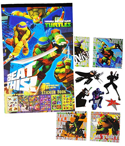 alles-meine.de GmbH 121 TLG. Set Sticker/Aufkleber - Teenage Mutant Ninja Turtles - mit SILBERGLANZ ! - für Kinder Kind/groß - z.B. für Stickeralbum/Stickerblock - Stic.. von alles-meine.de GmbH