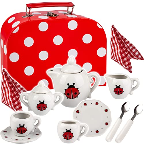 alles-meine.de GmbH 14 TLG. Set Picknick Koffer - Puppengeschirr/Teeservice & Kaffeeservice - Marienkäfer & Punkte - Geschirr Porzellan/Keramik - Porzellangeschirr - Kinder.. alles-meine.de GmbH 14 TLG. Set Picknick Koffer - Puppengeschirr/Teeservice & Kaffeeservice - Marienkäfer & Punkte - Geschirr Porzellan/Keramik - Porzellangeschirr - Kinder.. von alles-meine.de GmbH
