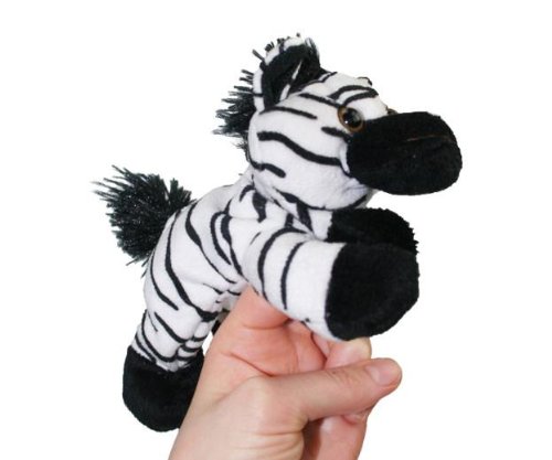 alles-meine.de GmbH 2-Finger Fingerpuppe Zebra Pferd Wildtier Afrika Tier Zootier Handspielpuppe von alles-meine.de GmbH