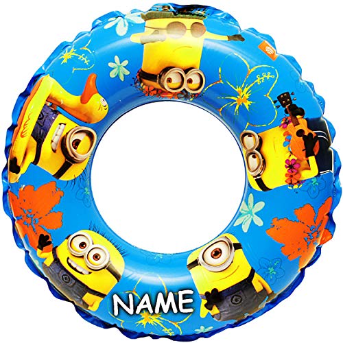 alles-meine.de GmbH 2 Stück Schwimmringe aufblasbar - Minion - inkl. Name - 2 bis 6 Jahre - Schwimmreifen & Schwimmhilfe - für Jungen Mädchen - Kinder Luft/Strandspielzeu.. von alles-meine.de GmbH