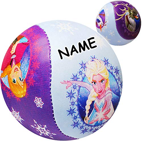 alles-meine.de GmbH 2 Stück kleine Stoffbälle/Jonglierbälle/Softbälle - die Eiskönigin - Frozen - inkl. Name - Ø 10 cm - für Baby & Kinder - Ballspiel/Jonglieren/Mädc.. von alles-meine.de GmbH