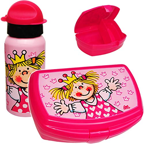 alles-meine.de GmbH 2 TLG. Set Lunchbox/Brotdose & Trinkflasche - Prinzessin Miabella - BPA frei - mit extra Einsatz/herausnehmbaren Fach - Brotbüchse Küche Essen - SPO.. von alles-meine.de GmbH