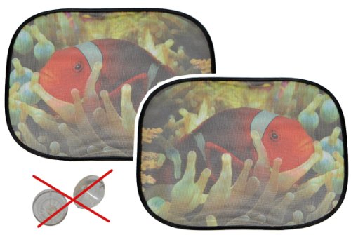 alles-meine.de GmbH 2 TLG. Set Sonnenschutz Fisch - hällt OHNE Saugnapf - für Seitenscheibe Sonnenblende für Kinder Auto Baby Seitenfenster Clownfisch alles-meine.de GmbH 2 TLG. Set Sonnenschutz Fisch - hällt OHNE Saugnapf - für Seitenscheibe Sonnenblende für Kinder Auto Baby Seitenfenster Clownfisch von alles-meine.de GmbH