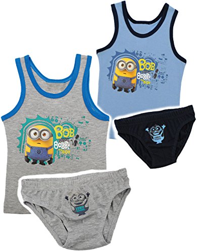 alles-meine.de GmbH 2 TLG. Set: Unterwäsche - Slip & Unterhemd - Minnion - Ich einfach unverbesserlich - Gr. 116/122 - Größe 5 bis 6 Jahre - 100% Baumwolle - Unterhose - J.. alles-meine.de GmbH 2 TLG. Set: Unterwäsche - Slip & Unterhemd - Minnion - Ich einfach unverbesserlich - Gr. 116/122 - Größe 5 bis 6 Jahre - 100% Baumwolle - Unterhose - J.. von alles-meine.de GmbH