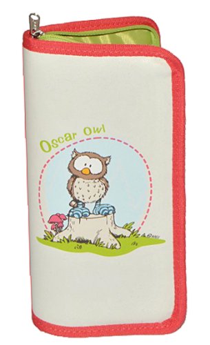 alles-meine.de GmbH 2 in 1: Federmappe/Kosmetiktasche - Eule Oscar - Schlamper Etui Kinder Schlamperrolle Eulen Forest Friends Tiere von alles-meine.de GmbH