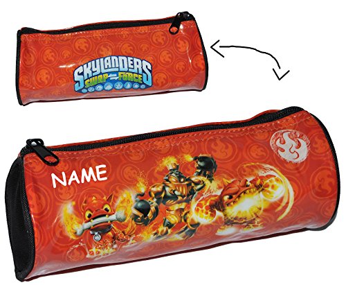 alles-meine.de GmbH 2 in 1: Federmappe/Kosmetiktasche - Skylanders Swap Force incl. Namen - Schlamper Etui Kinder Federtasche Schlamperrolle - Skylander für Jungen Stifteetui F.. von alles-meine.de GmbH