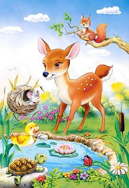 alles-meine.de GmbH 260 Teile Puzzle Kinderpuzzle Kinder Tiere des WALDES MÄRCHEN Castorland Puzzel von alles-meine.de GmbH