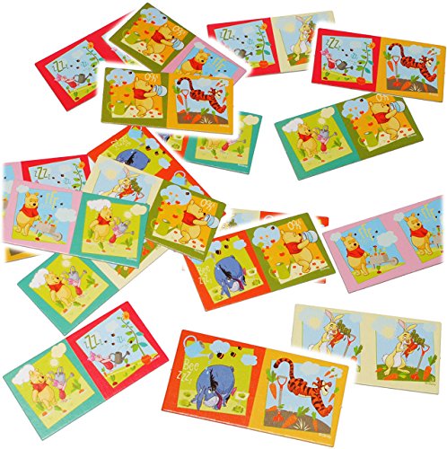 alles-meine.de GmbH 29 TLG. Set - Legespiel Domino Spiel - Winnie The Pooh & Freunde - Lernspiel/Gedächtnisspiel für Kinder - Legespiel Anlegen - Puuh Bär/Tigger Pu - Fer.. von alles-meine.de GmbH