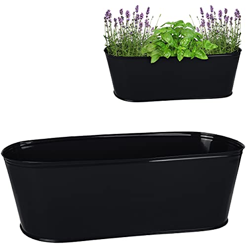 alles-meine.de GmbH 3 Stück große XL - Töpfe/Blumentöpfe Farbwahl Metall - Ø 50 cm - schwarz - oval - länglich - groß - Eimer/Dekotöpfe - Übertöpfe - rostfrei Blech - b.. alles-meine.de GmbH 3 Stück große XL - Töpfe/Blumentöpfe Farbwahl Metall - Ø 50 cm - schwarz - oval - länglich - groß - Eimer/Dekotöpfe - Übertöpfe - rostfrei Blech - b.. von alles-meine.de GmbH