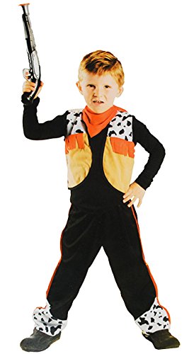 alles-meine.de GmbH 3 TLG. Kostüm - Cowboy/Gaucho - 3 bis 6 Jahre - Gr. 104-116 - Karneval - Fasching + Halloween/Hose + Weste + Halstuch - Kinderkostüm - Mädchen Junge.. von alles-meine.de GmbH