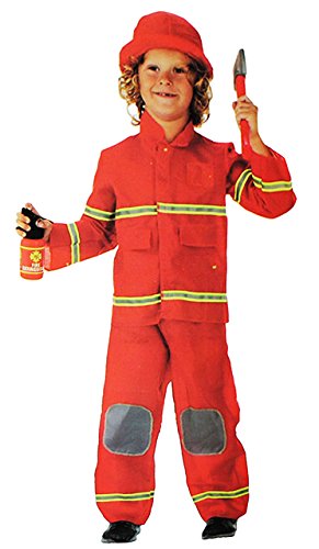 alles-meine.de GmbH 3 TLG. Kostüm Feuerwehr Mann - 3 bis 6 Jahre - Gr. 104-116 - Karneval/Feuerwehrmann/Rettung - Hose + Jacke + Mütze - für Kinder Kind Kinderkostüm Faschi.. von alles-meine.de GmbH