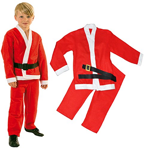 alles-meine.de GmbH 3 TLG. Kostüm Weihnachtsmann - 6 bis 8 Jahre - Gr. 122-140 - Karneval/Weihnachten/Nikolauskostüm/Nikolaus - Hose + Jacke + Gürtel - für Kinder/Kind .. von alles-meine.de GmbH