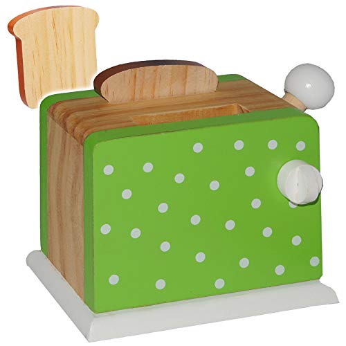 alles-meine.de GmbH 3 TLG. Set Toaster mit 2 Toastscheiben - Holz Spiel Küche Zubehör Deko/Toastscheiben von alles-meine.de GmbH