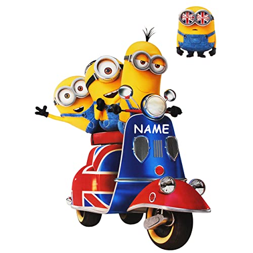 alles-meine.de GmbH 3 TLG. Set XL Wandtattoo/Sticker - Minnion - Ich einfach unverbesserlich/auf einem Roller - Scooter - Great Britain - incl. Name - Wandsticker - Auf.. alles-meine.de GmbH 3 TLG. Set XL Wandtattoo/Sticker - Minnion - Ich einfach unverbesserlich/auf einem Roller - Scooter - Great Britain - incl. Name - Wandsticker - Auf.. von alles-meine.de GmbH