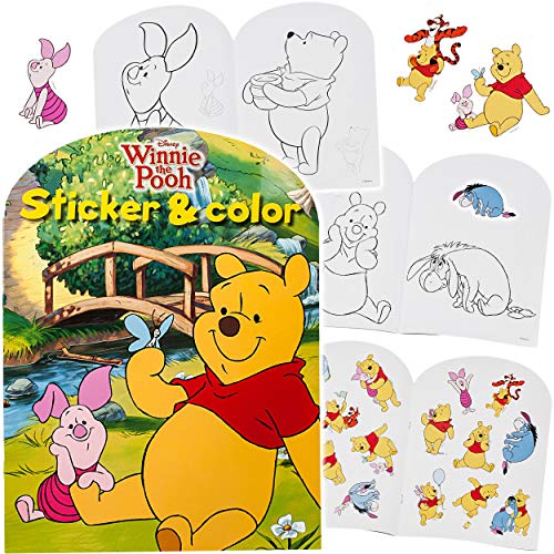 alles-meine.de GmbH 32 Seiten großes XL Malbuch - A4 - Winnie Pooh - mit vielen Sticker & Aufkleber - Dickes Kindermalbuch - für Stifte & Wassermalfarben - Bastelbuch - große &.. von alles-meine.de GmbH