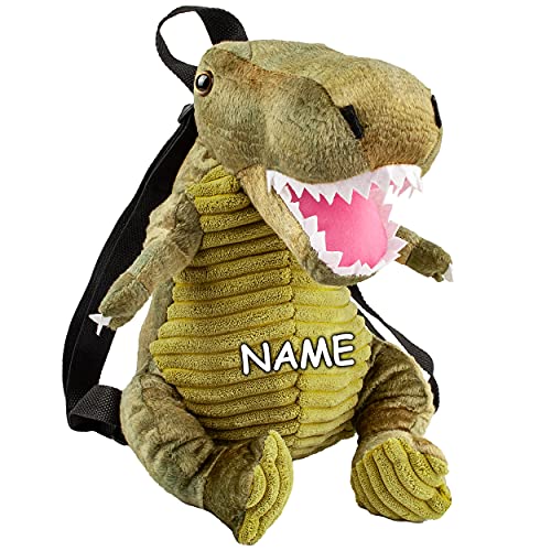 alles-meine.de GmbH 3D Plüsch Kinderrucksack Design wählbar Dinosaurier - inkl. Name - Plüschrucksack Rucksack & Kuscheltier Plüschtier für Kinder & Erwachsene - Kindergarten.. von alles-meine.de GmbH