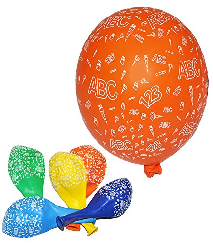 alles-meine.de GmbH 5 Stück: Luftballons - Schulanfang ABC Schultüten - Ballon Schulbeginn & Kindergeburtstag/Party Geburtstag Vorschule - Schuleinführung Buchstaben Schule - a.. von alles-meine.de GmbH