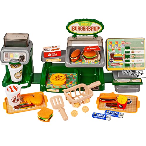 alles-meine.de GmbH 52 TLG. XL Set Verschiedene Artikel frei wählbar - elektronische Burger Station + Spielzeugkasse Wasser & Sound Funktion + Zubehör - Shop für Kaufmann.. von alles-meine.de GmbH