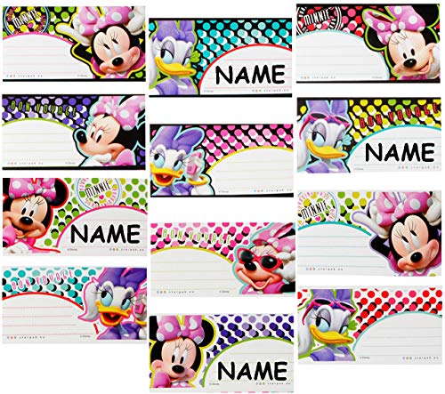 alles-meine.de GmbH 6 Stück Sticker z.B. für Hefte/Geschenke - Minnie Mouse & Daisy - Heftetiketten - Etiketten Aufkleber Namenssticker/Namensetiketten/Namensaufkleber - .. von alles-meine.de GmbH