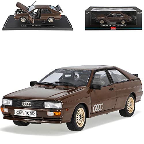 alles-meine.de GmbH A*U*D*I Quattro Ur-Quattro Coupe Havanna Braun 1980-1991 1/18 Sun Star Modell Auto mit individiuellem Wunschkennzeichen von alles-meine.de GmbH