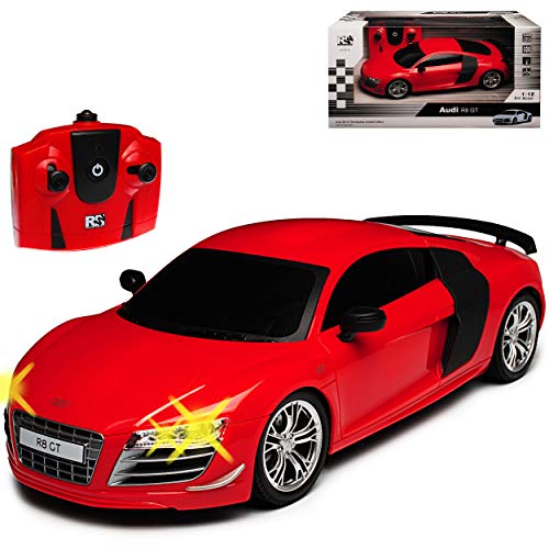 alles-meine.de GmbH A*u*d*i R8 GT 42 Coupe Rot 2006-2015 RC Funkauto 1/18 Modell Auto mit individiuellem Wunschkennzeichen von alles-meine.de GmbH