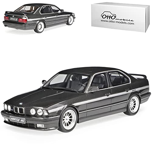 alles-meine.de GmbH B*M*W 5er E34 M5 Hartge H5 V12 Limousine Schwarz 1987-1996 Nr 362 1/18 Otto Modell Auto mit individiuellem Wunschkennzeichen von alles-meine.de GmbH