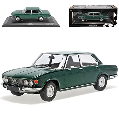 alles-meine.de GmbH B*M*W E3 2500 Limousine Oberklasse Grün Metallic 1968-1977 1/18 Minichamps Modell Auto mit individiuellem Wunschkennzeichen von alles-meine.de GmbH