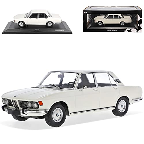 alles-meine.de GmbH B*M*W E3 2500 Limousine Oberklasse Weiss 1968-1977 1/18 Minichamps Modell Auto mit individiuellem Wunschkennzeichen von alles-meine.de GmbH