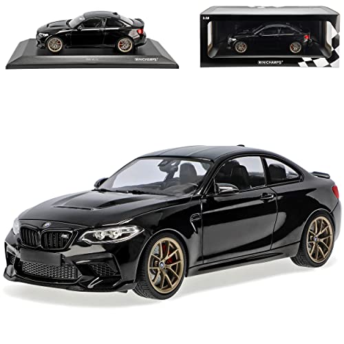 alles-meine.de GmbH B-M-W 2er F22 M2 CS Coupe Schwarz Modell Ab 2013 Version 2019-2021 1/18 Minichamps Modell Auto mit individiuellem Wunschkennzeichen von alles-meine.de GmbH