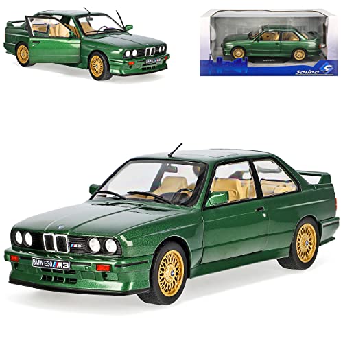 alles-meine.de GmbH B*M*W 3er E30 M3 Coupe Sport Evolution British Racing Green 1982-1994 1/18 Solido Modell Auto mit individiuellem Wunschkennzeichen von alles-meine.de GmbH