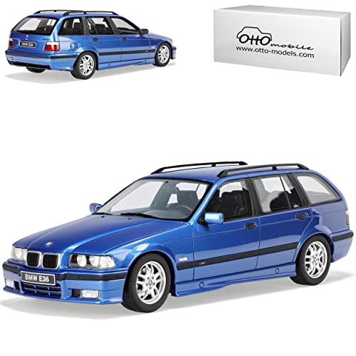 alles-meine.de GmbH B*M*W 3er E36 Touring Kombi M Pack 328I Blau 1990-2000 Nr 358 1/18 Otto Mobile Modell Auto mit individiuellem Wunschkennzeichen von alles-meine.de GmbH