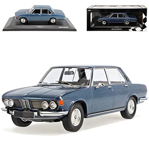 alles-meine.de GmbH B*M*W E3 2500 Limousine Oberklasse Hell Blau Metallic 1968-1977 1/18 Minichamps Modell Auto mit individiuellem Wunschkennzeichen von alles-meine.de GmbH