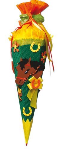 alles-meine.de GmbH BASTELSET Schultüte - Pferd 85 cm incl. Namen - 6 - eckig - mit Holzspitze alles-meine.de GmbH BASTELSET Schultüte - Pferd 85 cm incl. Namen - 6 - eckig - mit Holzspitze von alles-meine.de GmbH