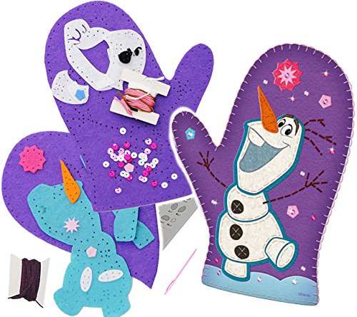 alles-meine.de GmbH Bastelset - Filz - Disne. die Eiskönigin - Frozen/Olaf - zum Sticken, einfaches Nähen per Hand - Komplettset filzen Eulen - Creativ - Filzset zum Bastel.. von alles-meine.de GmbH