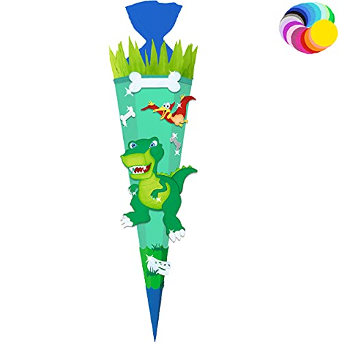 alles-meine.de GmbH Bastelset - Schultüte Farbe & Größe wählbar 70/85 / 100 cm - Dino - Dinosaurier - Farbe frei wählbar - Bastelschultüte - Zuckertüte zum selber Basteln B.. alles-meine.de GmbH Bastelset - Schultüte Farbe & Größe wählbar 70/85 / 100 cm - Dino - Dinosaurier - Farbe frei wählbar - Bastelschultüte - Zuckertüte zum selber Basteln B.. von alles-meine.de GmbH