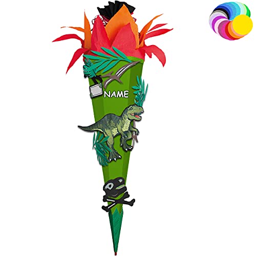 alles-meine.de GmbH Bastelset - Schultüte Farbe & Größe wählbar 70/85 / 100 cm - Dinosaurier - Tyrannosaurus Rex - inkl. Name - Farbe frei wählbar - Bastelschultüte - Zucke.. alles-meine.de GmbH Bastelset - Schultüte Farbe & Größe wählbar 70/85 / 100 cm - Dinosaurier - Tyrannosaurus Rex - inkl. Name - Farbe frei wählbar - Bastelschultüte - Zucke.. von alles-meine.de GmbH