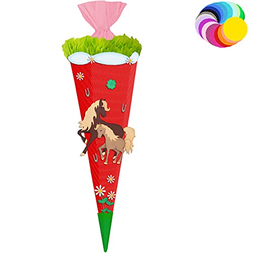 alles-meine.de GmbH Bastelset - Schultüte Farbe & Größe wählbar 70/85 / 100 cm - Pferde & Fohlen - Farbe frei wählbar - Bastelschultüte - Zuckertüte zum selber Basteln Bema.. alles-meine.de GmbH Bastelset - Schultüte Farbe & Größe wählbar 70/85 / 100 cm - Pferde & Fohlen - Farbe frei wählbar - Bastelschultüte - Zuckertüte zum selber Basteln Bema.. von alles-meine.de GmbH