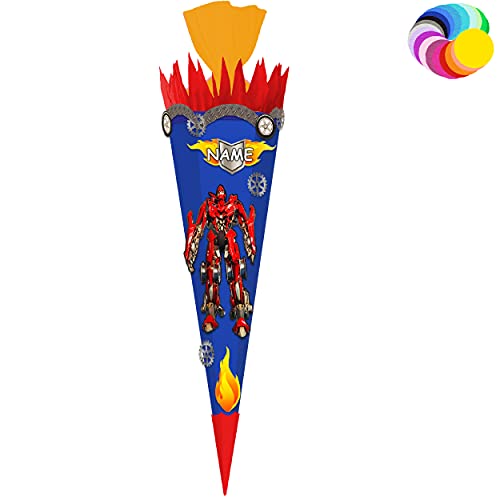 alles-meine.de GmbH Bastelset - Schultüte Farbe & Größe wählbar 70/85 / 100 cm - Roboter - Transformer - inkl. Name - Farbe frei wählbar - Bastelschultüte - Zuckertüte zum .. alles-meine.de GmbH Bastelset - Schultüte Farbe & Größe wählbar 70/85 / 100 cm - Roboter - Transformer - inkl. Name - Farbe frei wählbar - Bastelschultüte - Zuckertüte zum .. von alles-meine.de GmbH