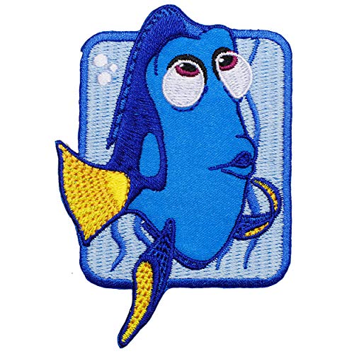 alles-meine.de GmbH Bügelbild - Findet Nemo & Fisch Dory - 8,8 cm * 5,9 cm - Aufnäher/Applikation/Aufbügler - gestickter Flicken - Bügelflicken/Hosenflicken - Bügelsticker .. von alles-meine.de GmbH