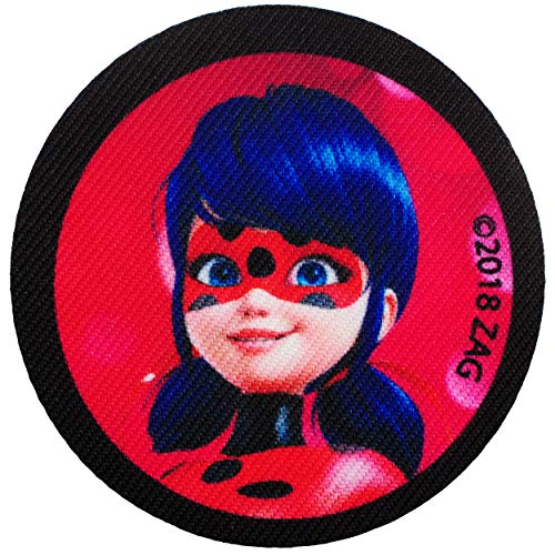 alles-meine.de GmbH Bügelbild - Miracul. - Geschichten von Ladybug und Cat Noir - 6,7 cm * 6,7 cm - Aufnäher/Applikation/Aufbügler - gewebter Flicken - Bügelflicken/Hosenfl.. von alles-meine.de GmbH