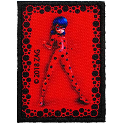 alles-meine.de GmbH Bügelbild - Miracul. - Geschichten von Ladybug und Cat Noir - 7,3 cm * 5 cm - Aufnäher/Applikation/Aufbügler - gestickter Flicken - Bügelflicken/Hosenfl.. von alles-meine.de GmbH