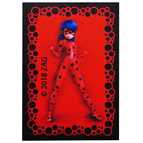 alles-meine.de GmbH Bügelbild - Miracul. - Geschichten von Ladybug und Cat Noir - 7,3 cm * 5 cm - Aufnäher/Applikation/Aufbügler - gewebter Flicken - Bügelflicken/Hosenflic.. von alles-meine.de GmbH