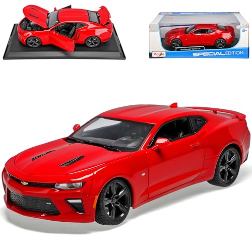 alles-meine.de GmbH Chevrolet Camaro Coupe Rot 6. Generation Ab 2015 1/18 Modell Auto mit individiuellem Wunschkennzeichen von alles-meine.de GmbH