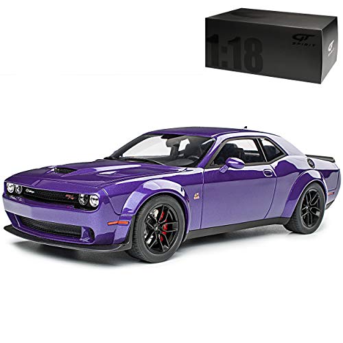 alles-meine.de GmbH Dodge Challenger R/T Scat Pack Widebody LC Coupe Violett 3. Generation Ab 2008 GT 248 1/18 GT Spirit Modell Auto mit individiuellem Wunschkennzeichen von alles-meine.de GmbH