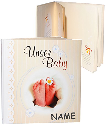 alles-meine.de GmbH Erinnerungsalbum/Babytagebuch/Fotoalbum - unser Baby - incl. Name - Gebunden zum Einkleben & Eintragen - Album & Erinnerungsbuch - Fotobuch/Photoalb.. von alles-meine.de GmbH