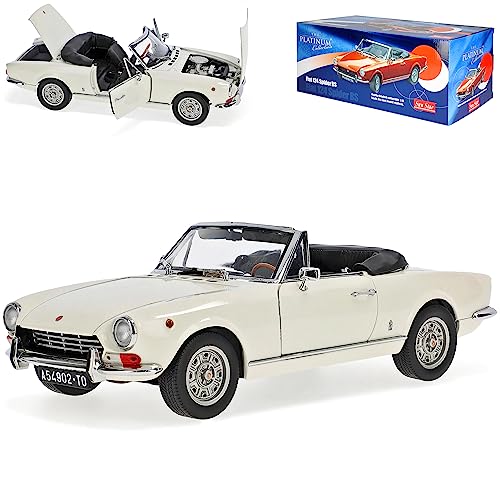 alles-meine.de GmbH FIAT 124 Spider BS Cabrio Weiss 1966-1985 1/18 Sun Star Modell Auto mit individiuellem Wunschkennzeichen von alles-meine.de GmbH